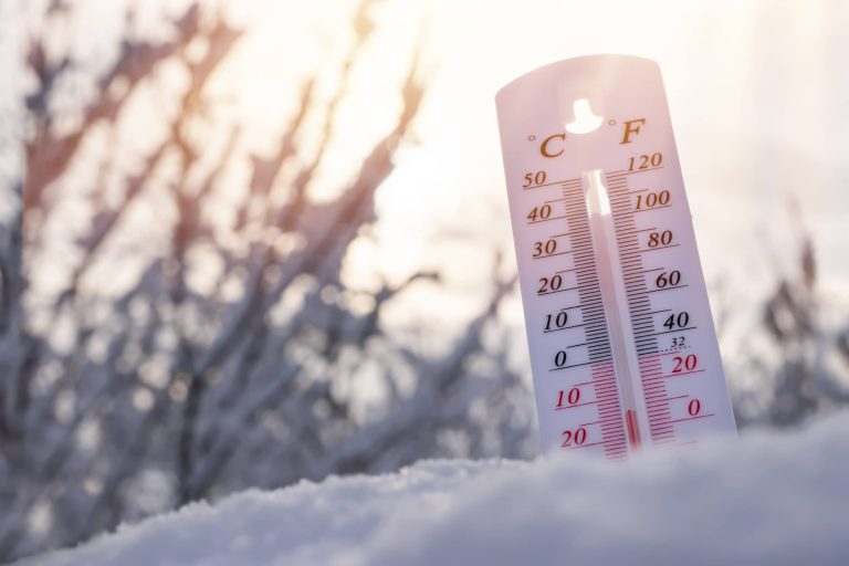 zima - ujemna temperatura