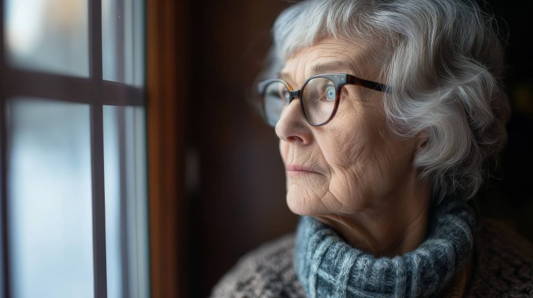 starsza kobieta cierpiąca na Alzheimera